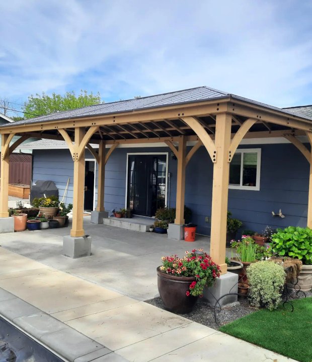 Finished outdoor structures work for a Santa Rosa homeowner